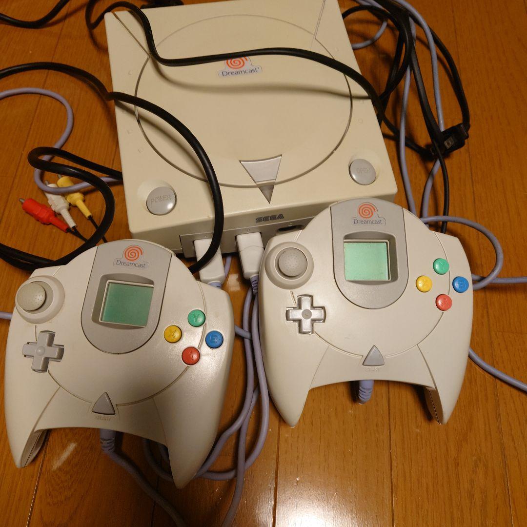 ジャンク品 ドリームキャスト コントローラー2つ 国内版DC]ドリームキャスト カラーコントローラー アクアブルー[箱、取