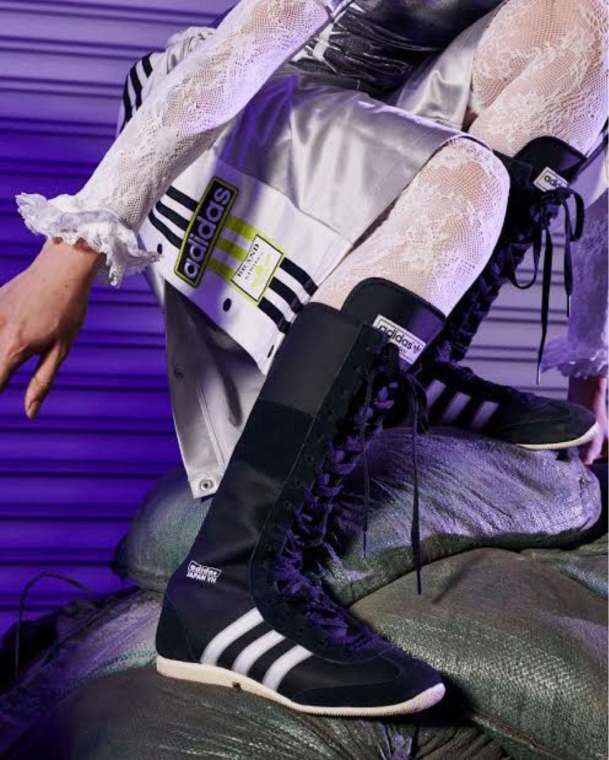 アディダス ジャパン VHロングブーツ ボクシングシューズ 80年代のボクシングスタイルをロングブーツ仕様にアレンジした