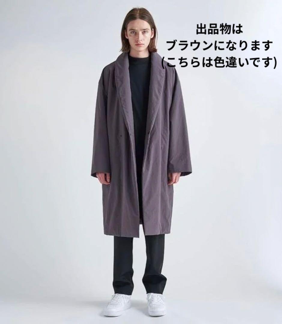 【ゆん】ATON ブラウン ナイロンガウンコート ゆん様専用】ATON ブラウン ナイロンガウンコート - メルカリ