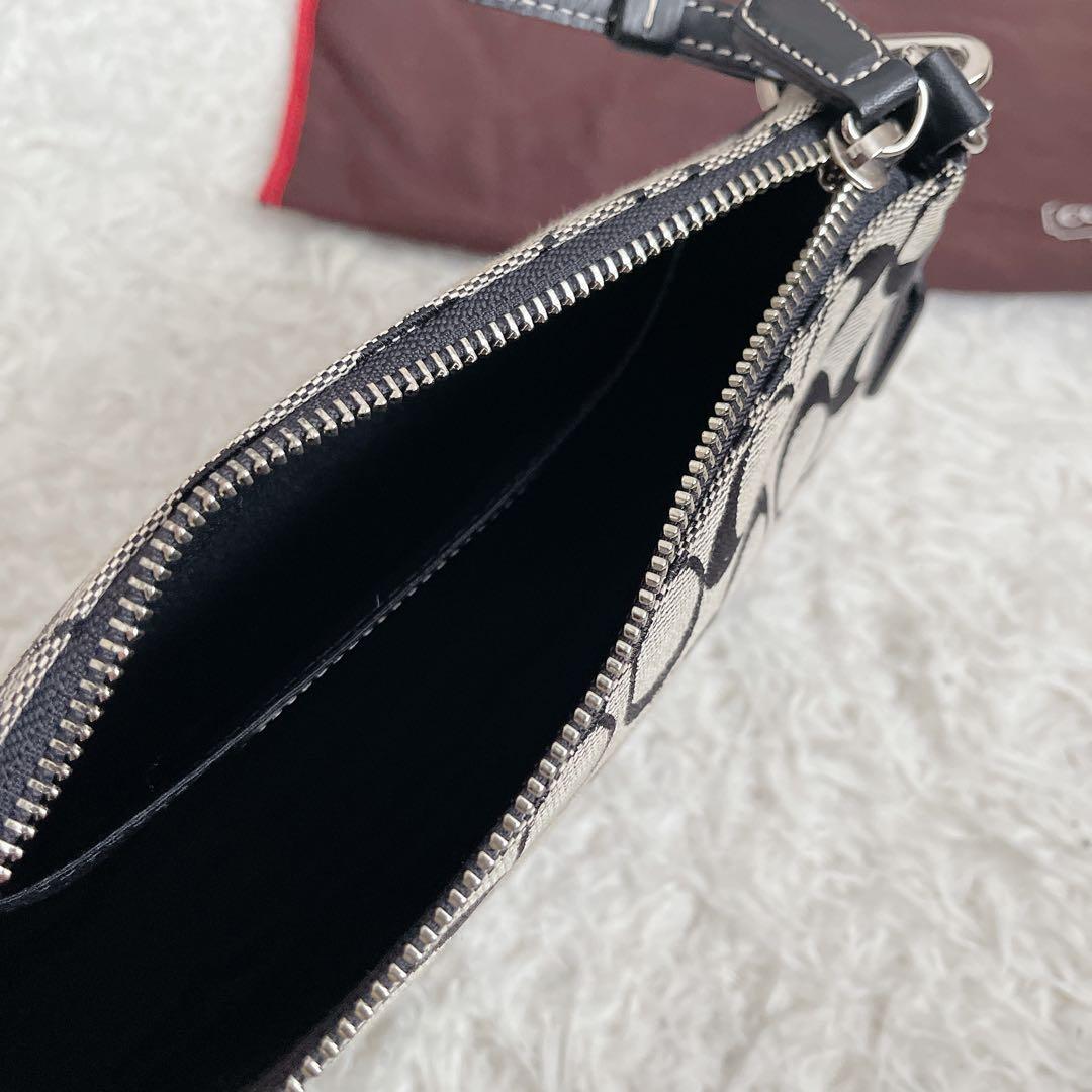 COACH コーチ アクセサリーポーチ キャンバス 黒 6094 - メルカリ