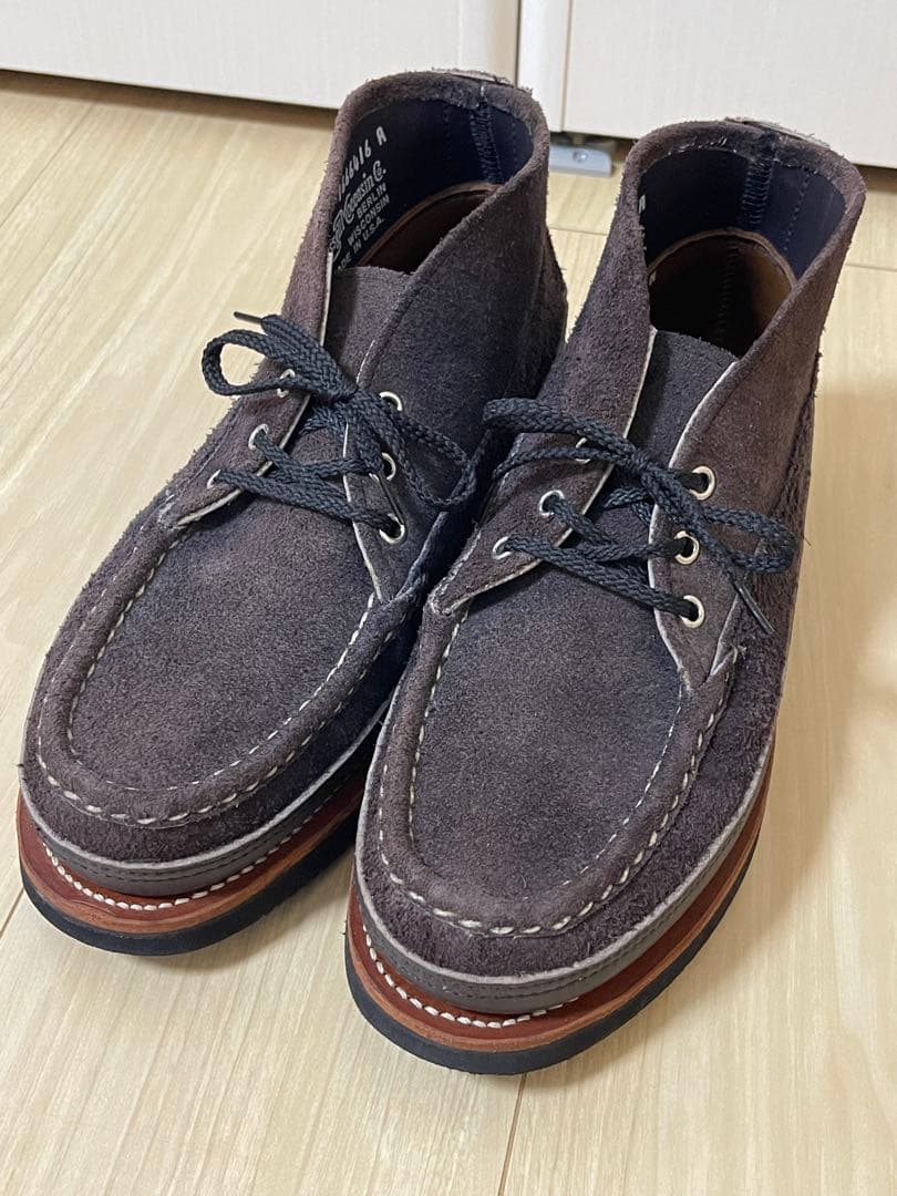 ラッセルモカシン Foober別注　チャッカブーツ　トリプルヴァンプ　US7.5 ラッセルモカシン Foober別注 チャッカブーツ トリプルヴァンプ US7.5