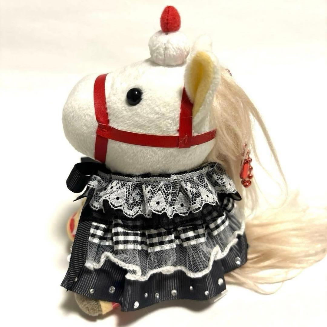 アイドルホース 服 マント ドレス ぬい服 競馬 チェック モノクロ