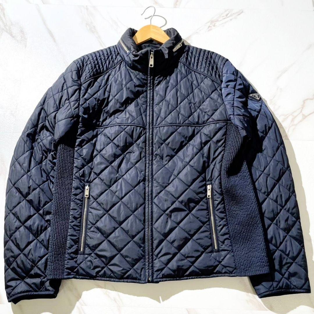☆美品☆プラダ☆サイズ54☆キルティングジャケット☆メンズ☆PRADA