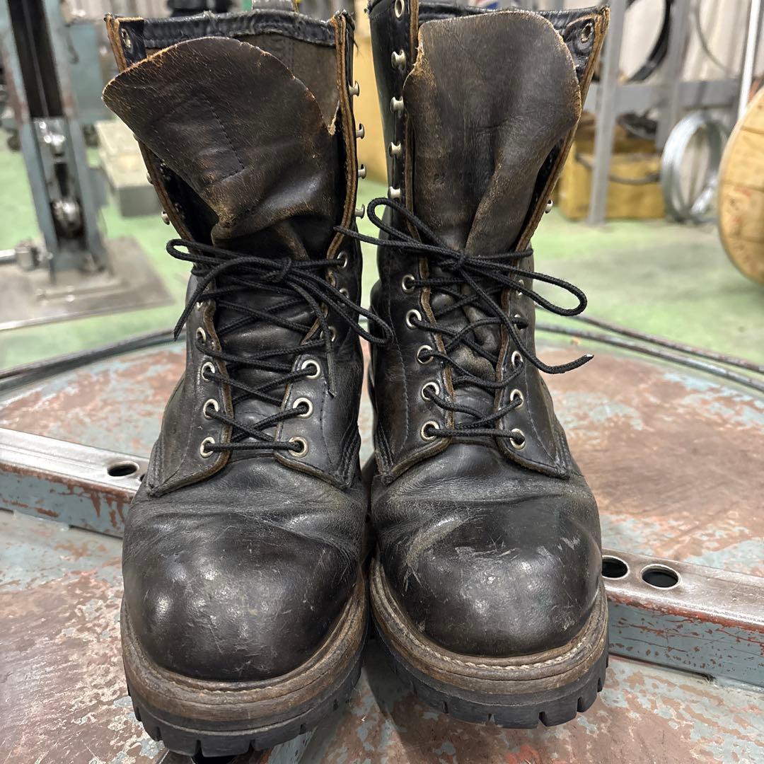 RED WING ロガーブーツ　ヴィンテージ 中古・古着通販】RED WING (レッドウィング) ロガーブーツ ブラック