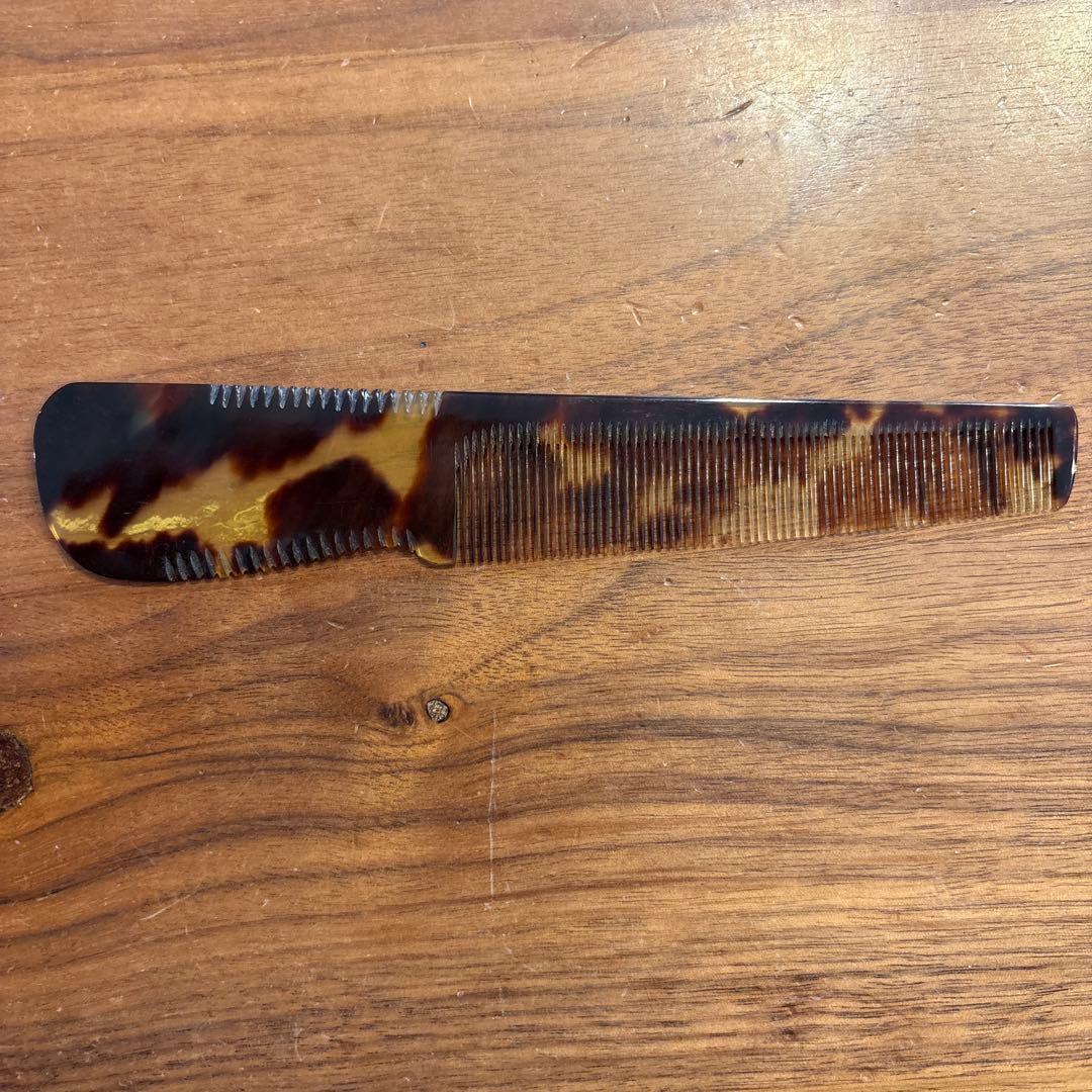 《寺本櫛》本鼈甲理容櫛18目《新品未使用》