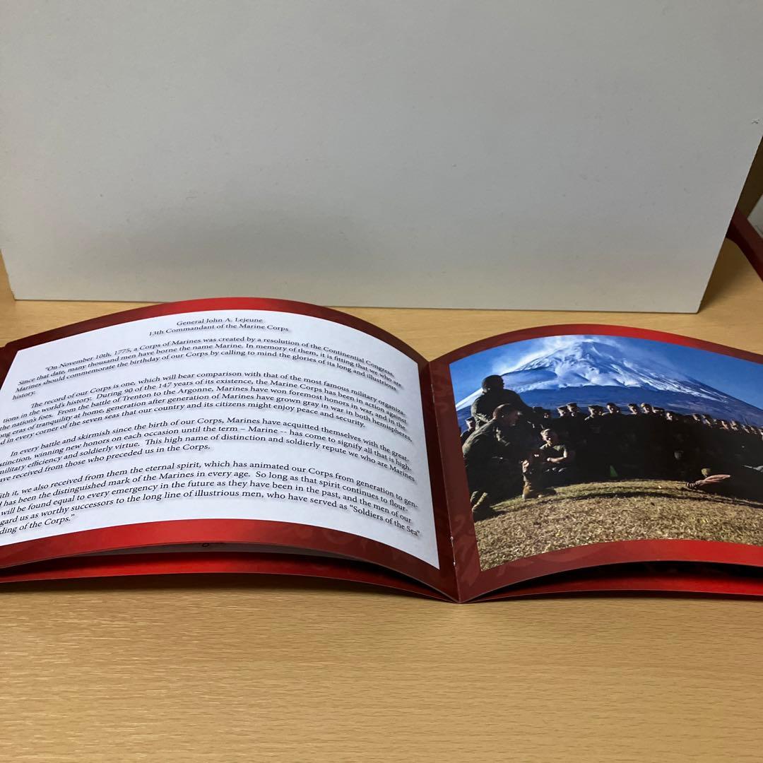 アメリカ海兵隊 創立記念周年式典 冊子 ケース付 アルコール用フラスコ