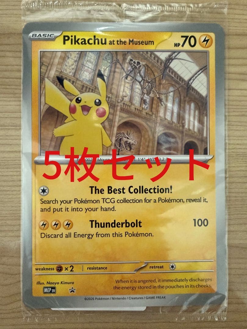 5枚セットPikachu at the Museum ピカチュウ ロンドン自然 Pikachu at the Museum ピカチュウ ロンドン自然史博物館 - メルカリ