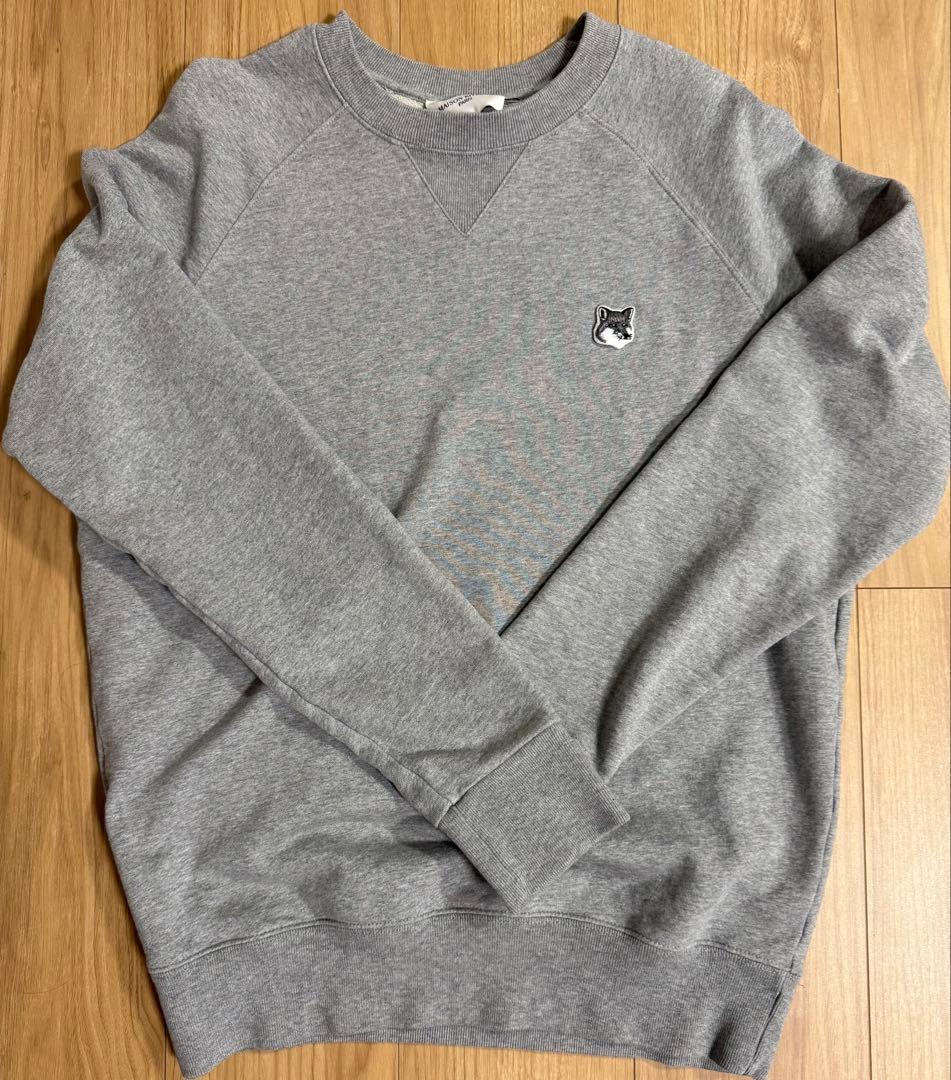 メゾンキツネ　トレーナー　グレーMサイズ MAISON KITSUNE（メゾン キツネ） スウェット ベイビーフォックス