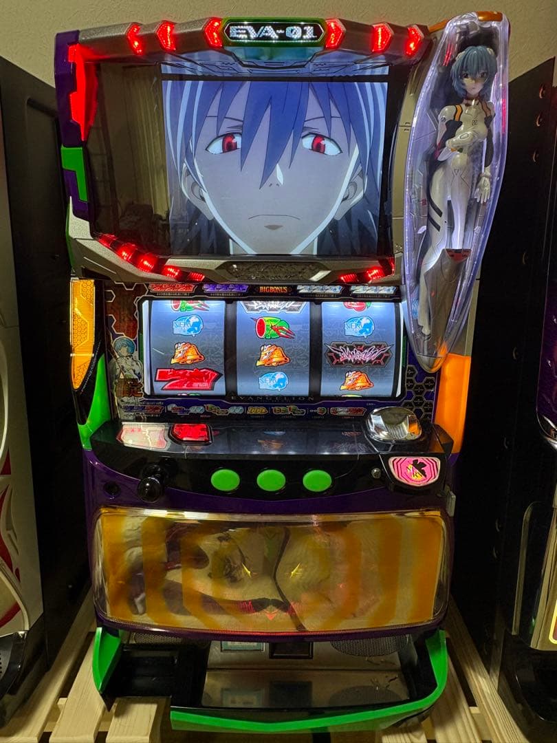 引取限定】パチスロ エヴァンゲリオン 真実の翼 コイン不要機 無段階