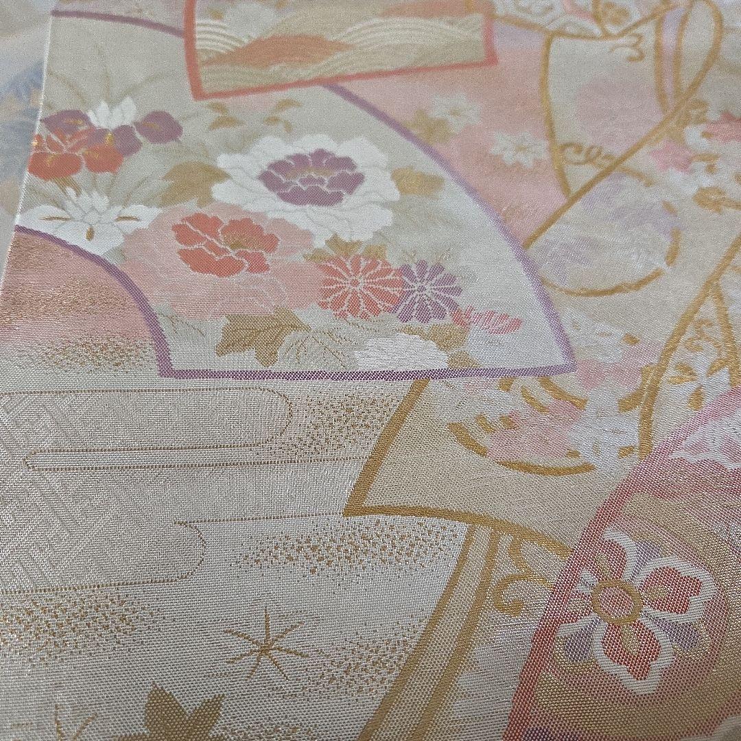 訪問着4点フルセット着物、袋帯、帯締め、帯揚げ トールサイズ対応