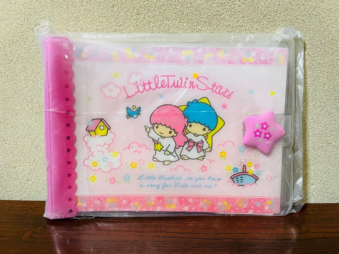 【新品未開封】キキララ サイン帳　プロフィール帳　レトロ サンリオ リトルツインスターズ キキララ プロフィール帳 1998年製 激