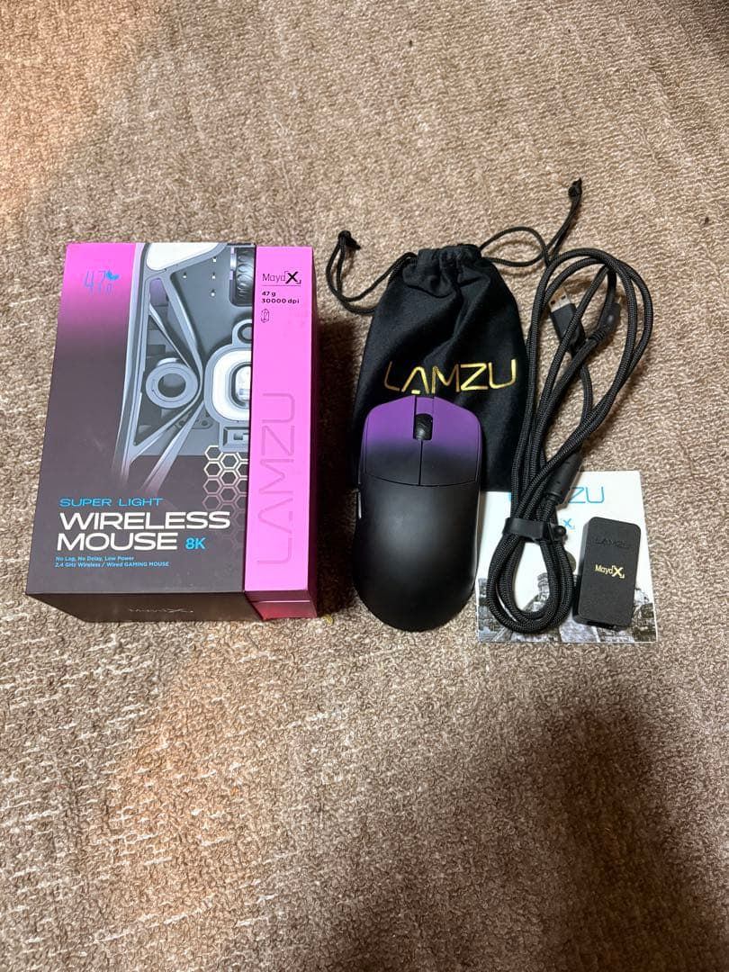 美品　LAMZU Maya X Purple Shadow LAMZU MAYA X Gaming Mouse