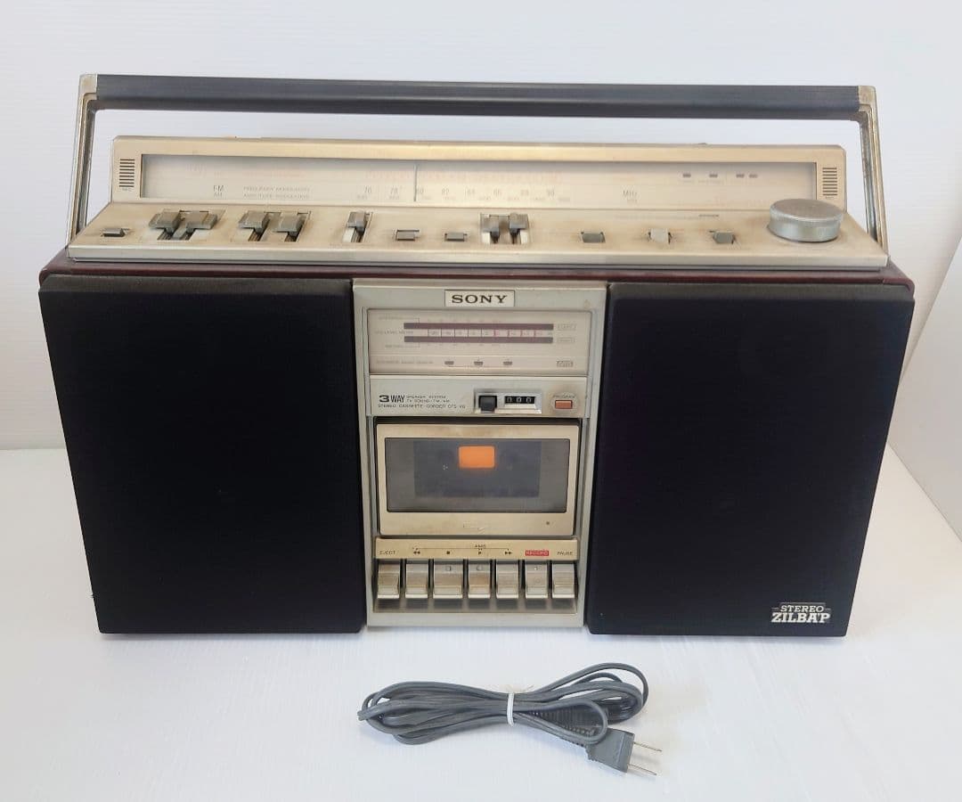 ラジカセ ZILBAP ジルバップ CFS-V8　 ジャンク ソニー SONY ZILBA'P ジルバップ ラジカセ CFS-V8 - メルカリ