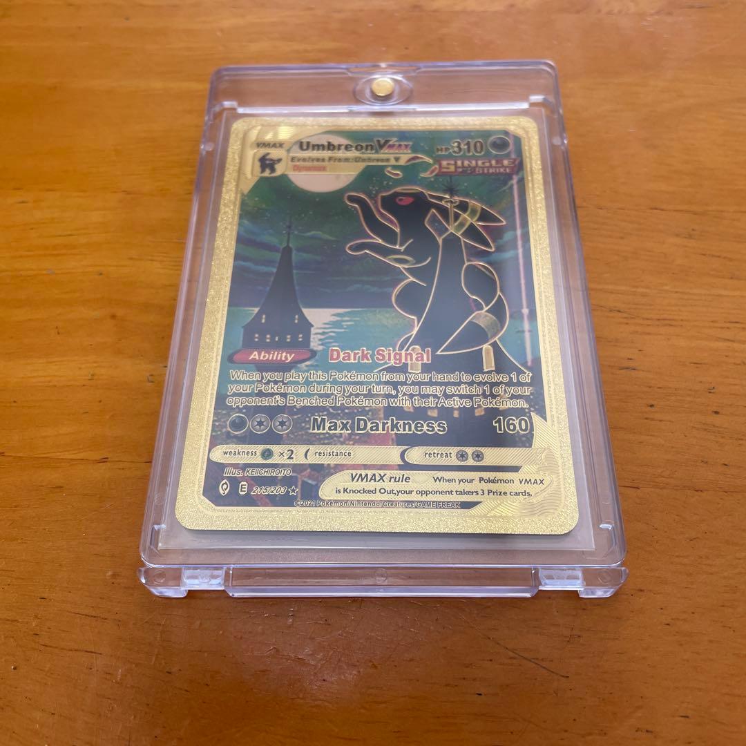 ブラッキー　VMAX ポケモンカード 英語表記　ゴールド ブラッキー VMAX ポケモンカード 英語表記 ゴールド - メルカリ