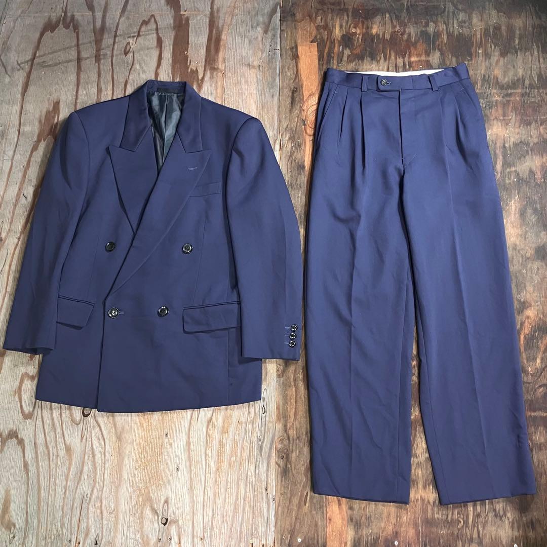 90s JUN ダブル テーラード スーツ セットアップ 日本製 VINTAGE