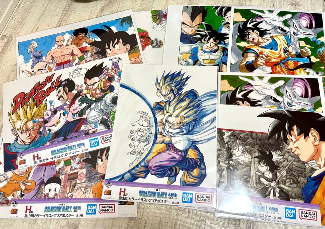 新品未開封　一番くじ　ドラゴンボール H賞 クリアポスター 40周年 9点 新品未開封 一番くじ ドラゴンボール H賞 クリアポスター 40周年 9点