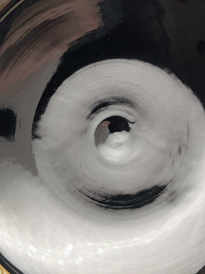 加藤清峰 京焼 黒地金彩茶盌 共箱合布栞 清水焼 抹茶碗 抹茶茶碗