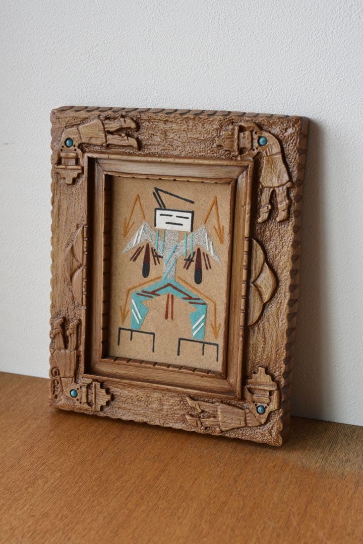 ナバホ　サンドアート　ビンテージアート　先住民　インディアン 136a560a8c50361e24686ccbdb70d8