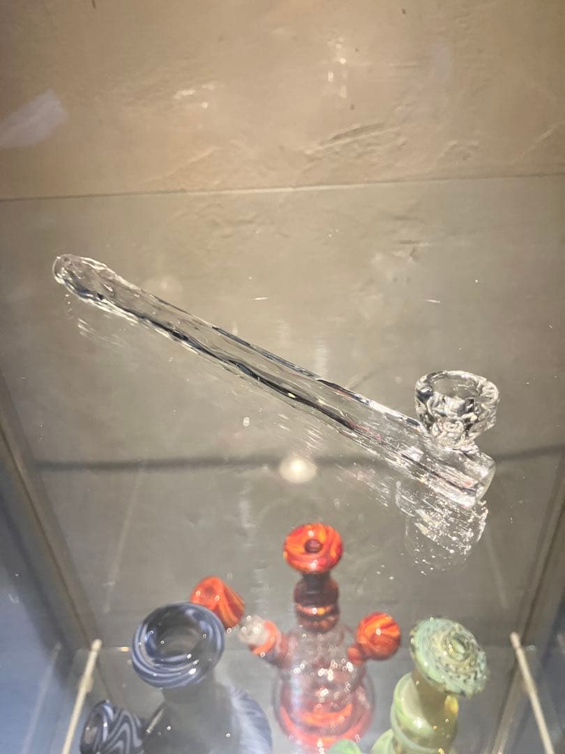 ギヤマン煙管 - 氷晶（ひょうしょう）ガラスパイプ　約16cm ギヤマン煙管 - 氷晶（ひょうしょう）ガラスパイプ 約16cm ギヤマン