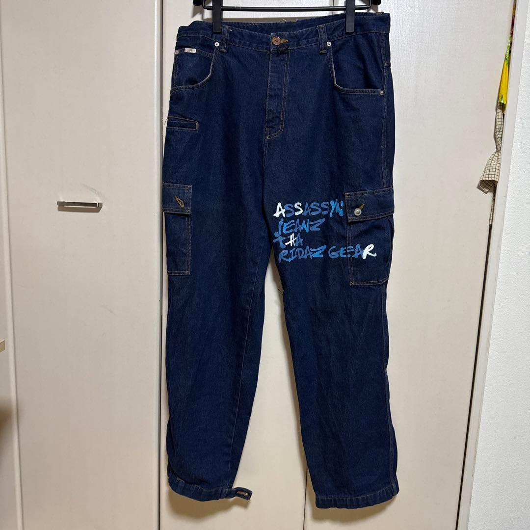 ASSASSYN JEANZ ダークブルー カーゴパンツ ASSASSYN JEANZ ダークブルー カーゴパンツ ASSASSYN JEANZ ダーク