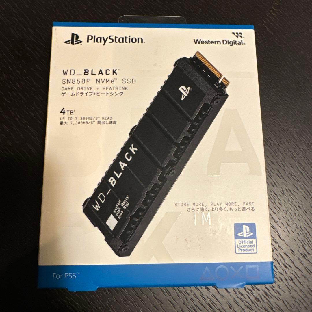 PS5公式ライセンス版 WD_BLACK SN850P 4TB 内蔵SSD 新品 Amazon | ウエスタンデジタル Western Digital 内蔵SSD 4TB PS5公式