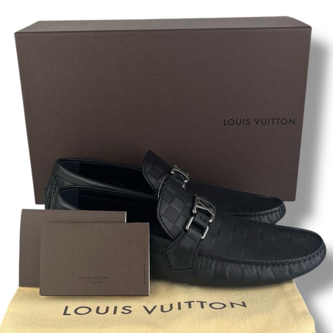 ルイヴィトン モカシン ドライビングシューズ ホッケンハイムルイン ローファー 新品同様品 LOUIS VUITTON ルイヴィトン 23年製 ダミエグラフィット