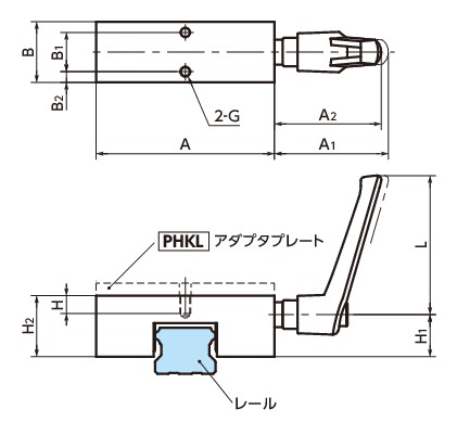 HKL-1501-A｜リニアクランパ・ズィー - マニュアル - 低コストタイプ A