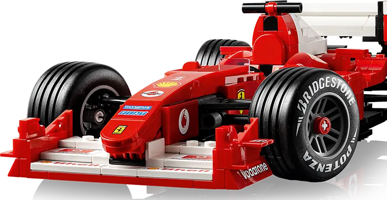 F1黄金期の最強コンビ、フェラーリF2004＆シューマッハがレゴ(R