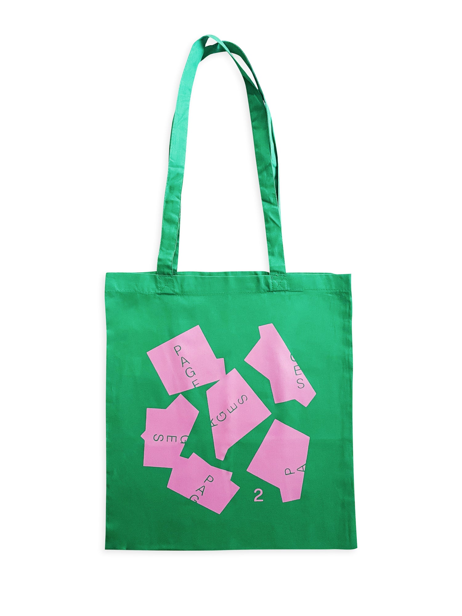 Pages Fukuoka Art Book Fair 2025 Tote Bag (Green) - 本 屋 青 旗 Ao