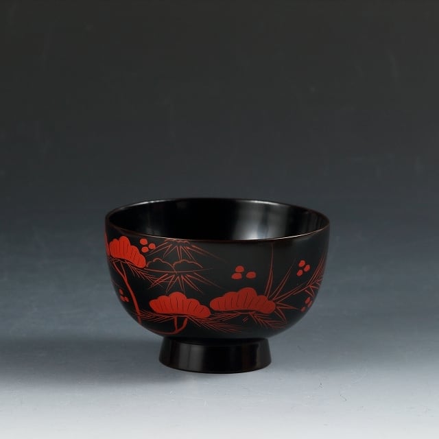近・現代作家 吉野蒔絵 小塗椀 子供たちに本物の手触りを 箱なし