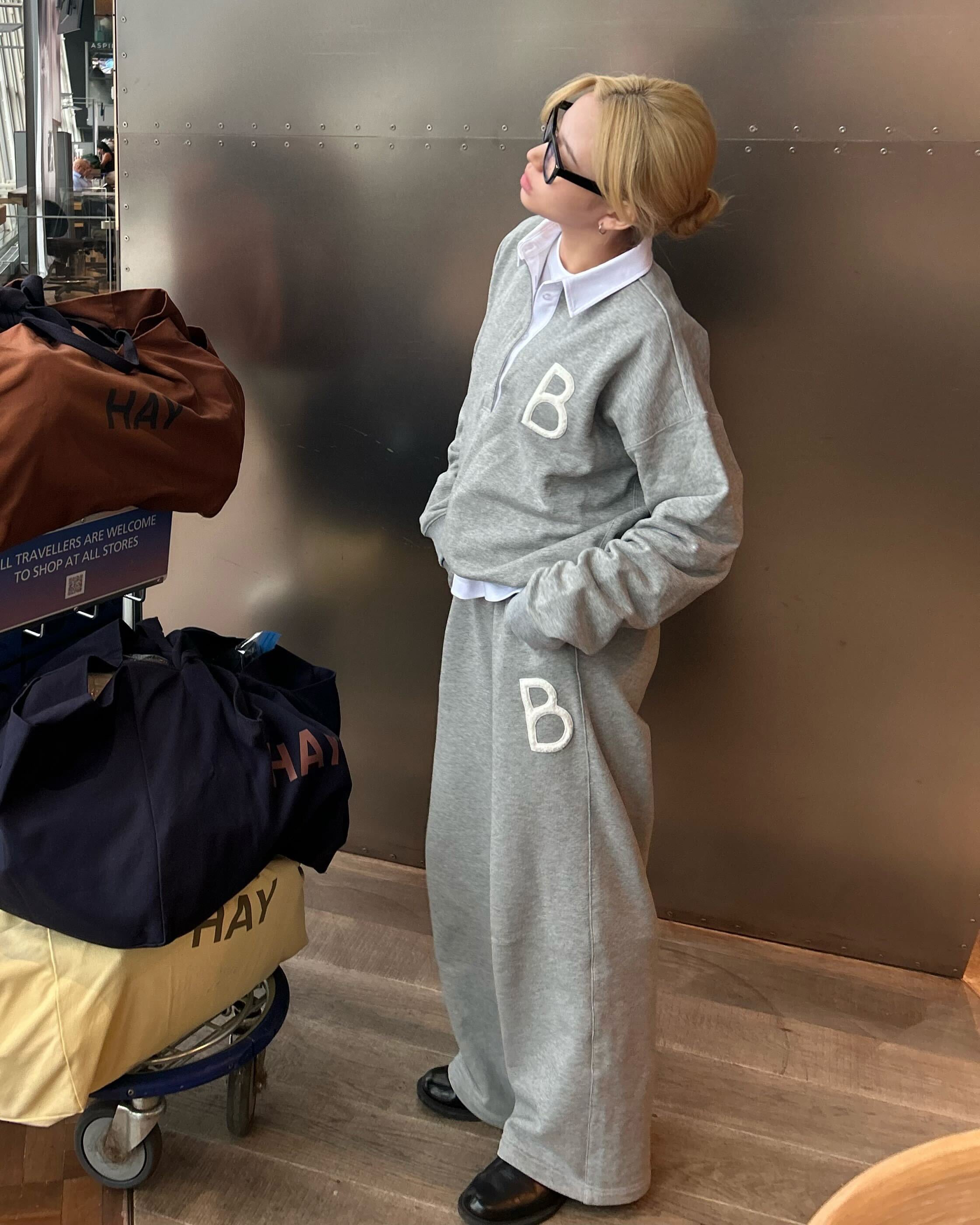 BIBIY. MADE | B. CLUB PREPPY TOP GRAY｜Bibiy.