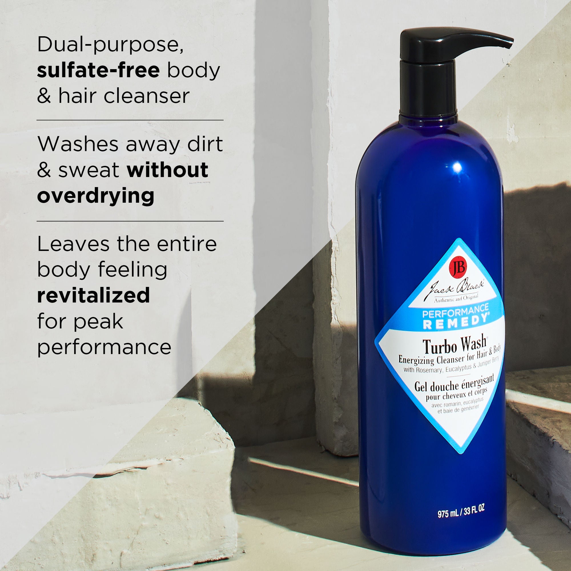 Jack Black Turbo Wash Energizing Cleanser for Hair and Body – Jack