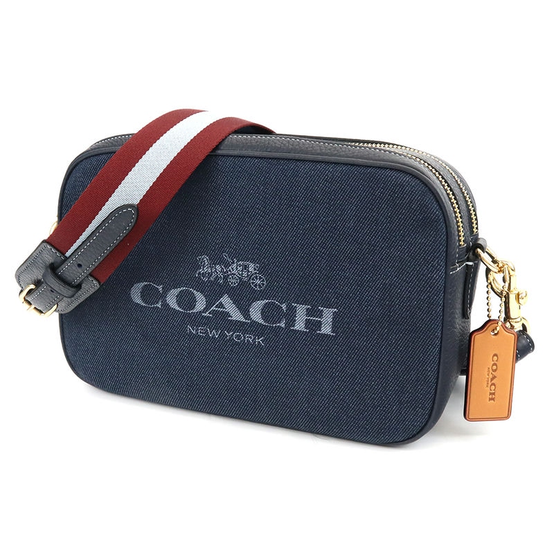 Brandol / COACH コーチ ショルダーバッグ ロゴ デニム カメラバッグ