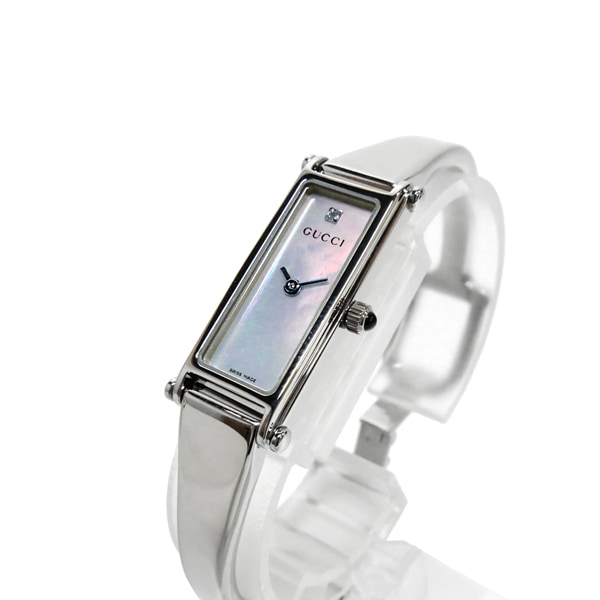 Brandol / GUCCI グッチ レディース腕時計 1500 1Pダイヤ ピンクパール