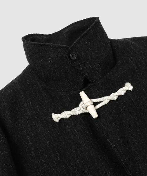 セール】WOOL TWILL STRIPE DUFFLE COAT（ダッフルコート）｜COMME des