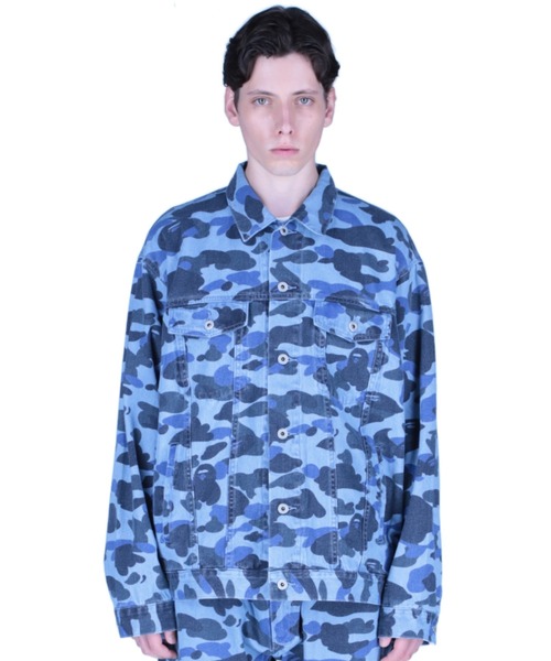 A BATHING APE（アベイシングエイプ）の「COLOR CAMO DENIM JACKET M