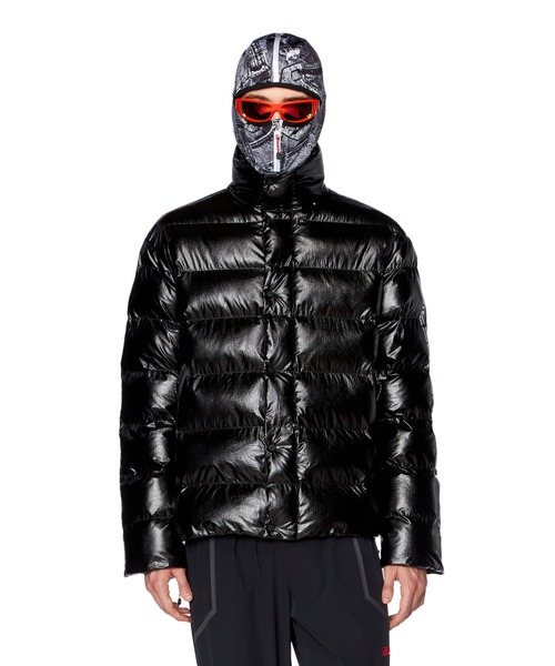 DIESEL（ディーゼル）の「メンズ ウィンタージャケット 中綿 シルバー