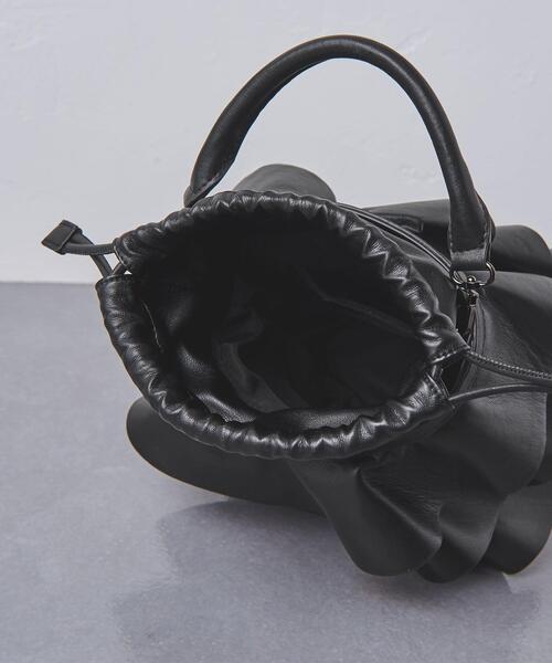 suzuhumm】美品 ユナイテッドアローズ フリルバケット ブラック UNITED