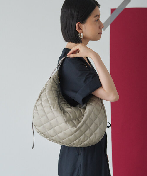 russet（ラシット）の「キルティングラウンドビッグショルダーバッグ