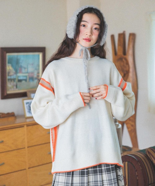 niko and（ニコアンド）の「アンチピリングラインプルオーバー