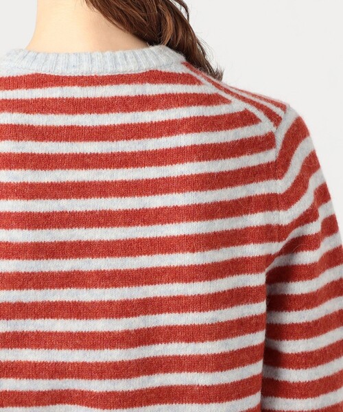 caban（キャバン）の「アルパカボーダー クルーネックカーディガン