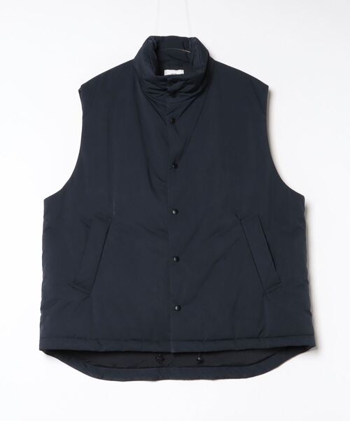 ATON/エイトン】VINTAGE NYLON TWILL PADDED VEST（ダウンベスト