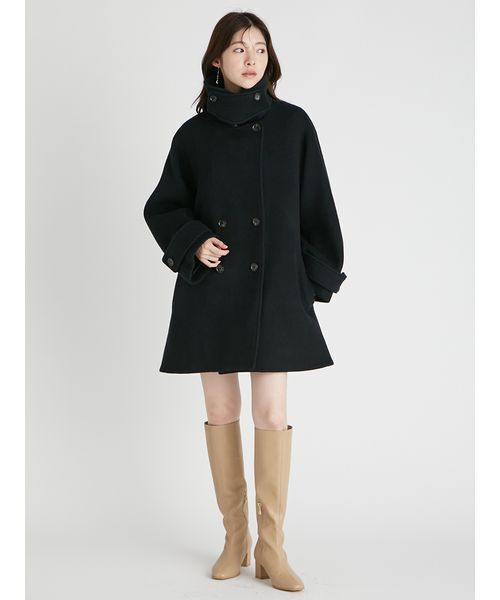 セール】Aラインウールミドルコート（ピーコート）｜CELFORD（セル