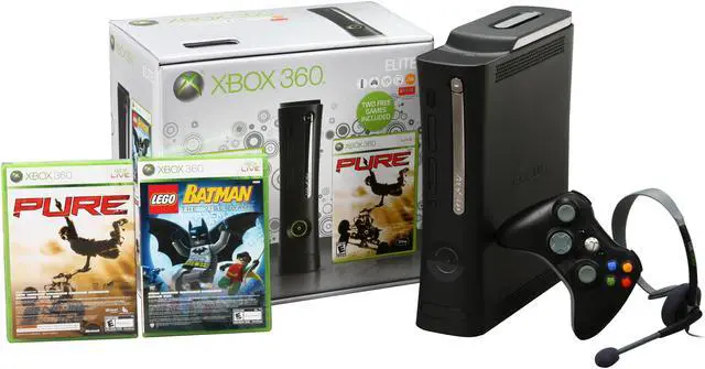 Microsoft Xbox 360 Elite Holiday Bundle w/Lego Batman & Pure