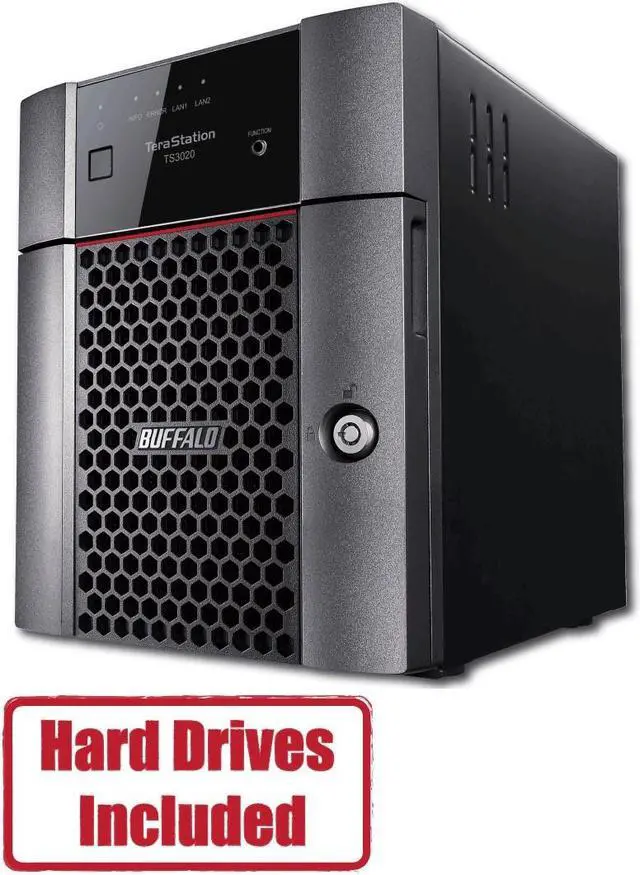 BUFFALO TeraStation 3420 4-Bay SMB 8TB (2x4TB) Desktop NAS Storage