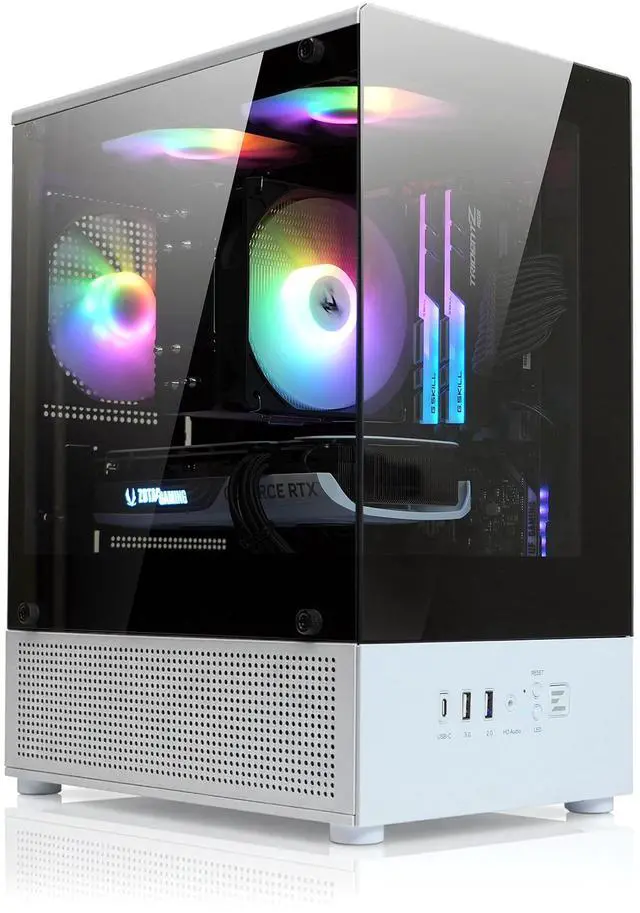 Zalman CUBIX-G Micro-ATX PC Case, MATX Case with 3 X 120mm FRGB