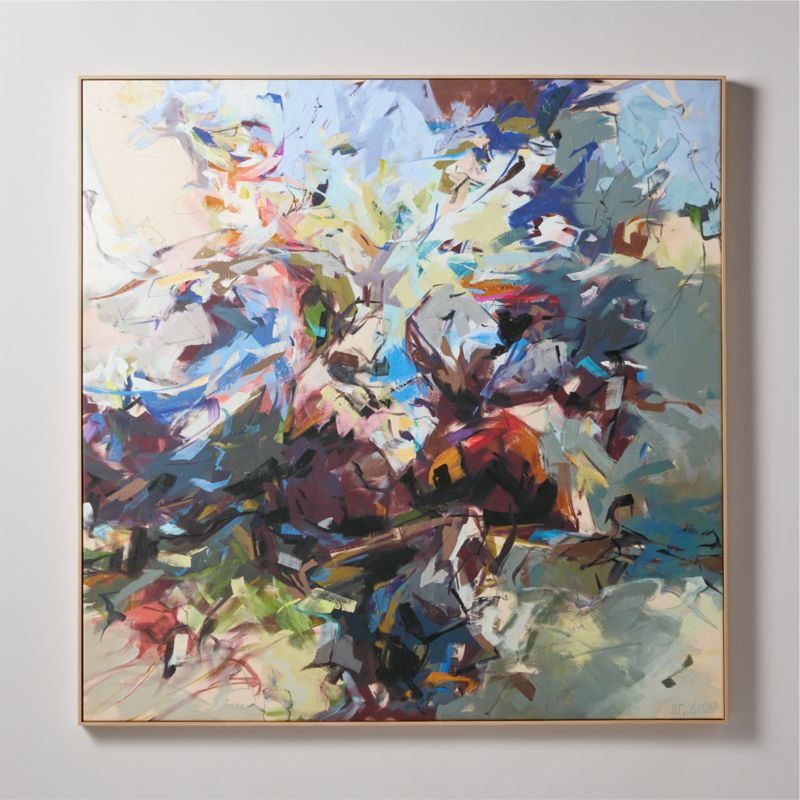 Rocky Home' Reproduced Framed Acrylic Painting on Canvas by