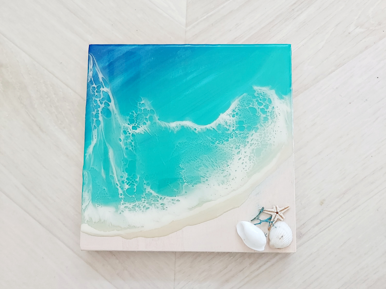 大阪・堺】[15×15cm]海のレジンアート体験□無料駐車場有り□駅まで