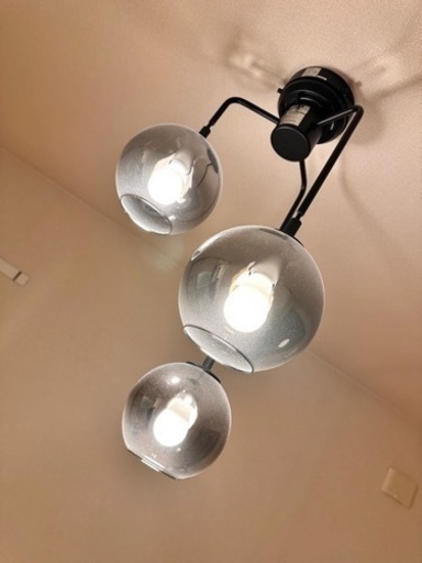 ペンダントライト VERRE 3T(グレー)ニトリ家具 照明器具 (うじ) 西田辺