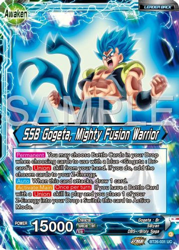 BT26-138](SCR) SSB Gogeta, Shining Blue Strongest Warrior (Foil